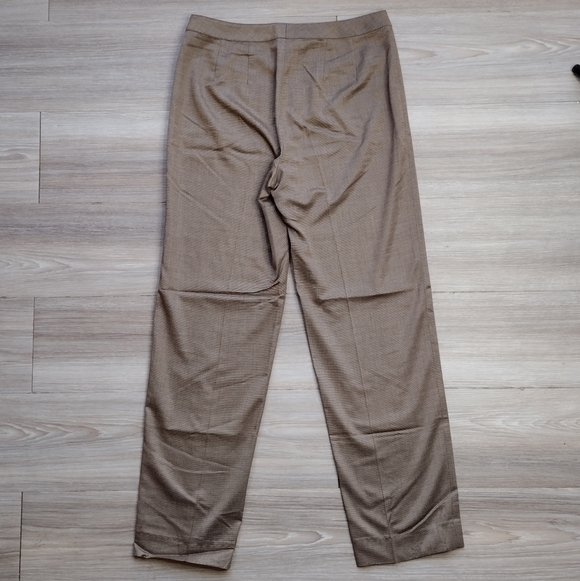 St. John Wool Blend High Rise Trouser Pants - Picture 2 of 10